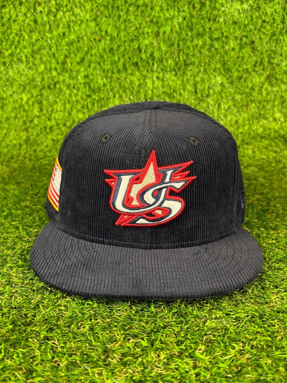 New Era 59FIFTY Team USA WBC Navy Blue Corduroy Baseball Hat Cap Men’s 7 3/8 NWT